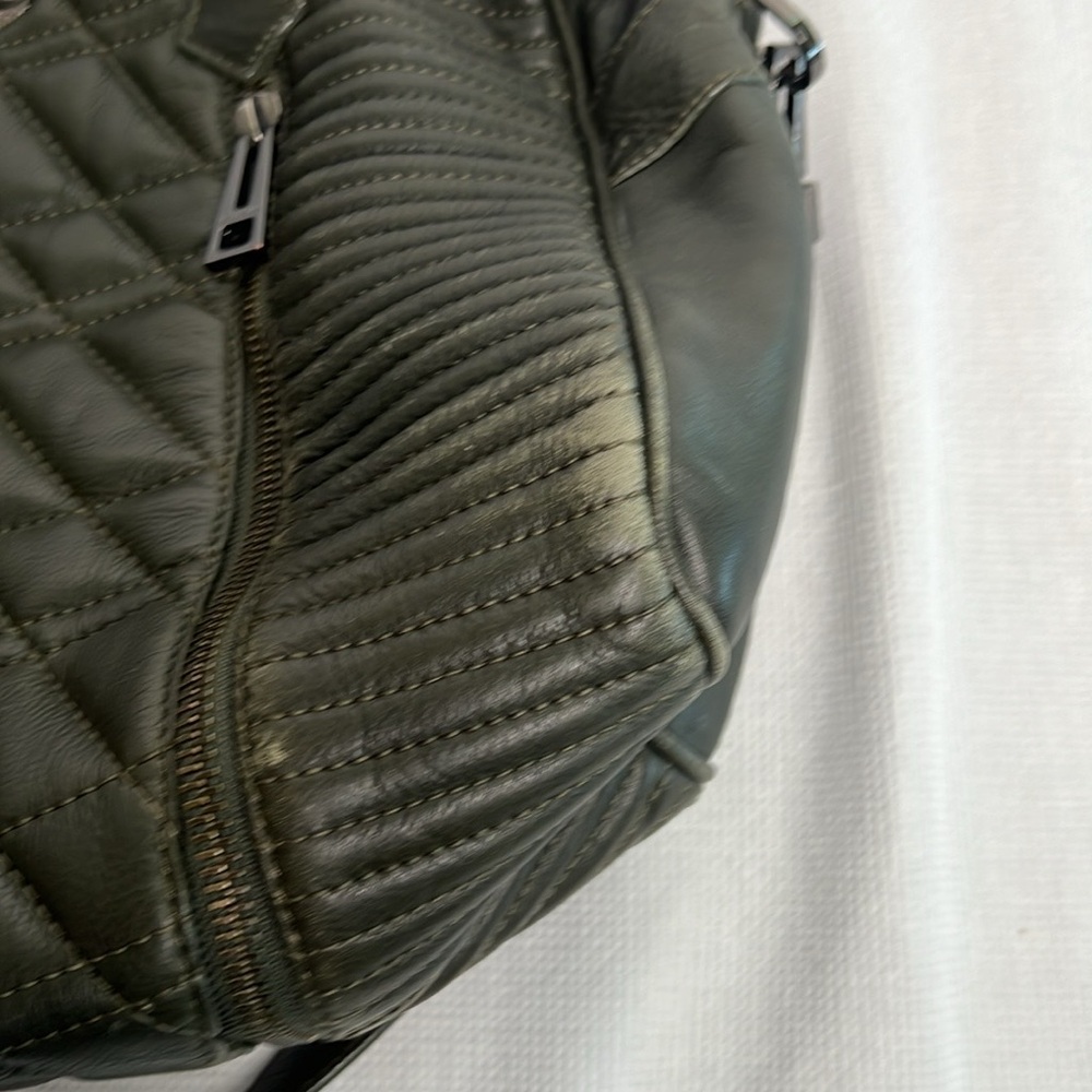 Zadig & Voltaire Sunny Mat Quilted Leather Handbag, Green - Picture 8 of 14